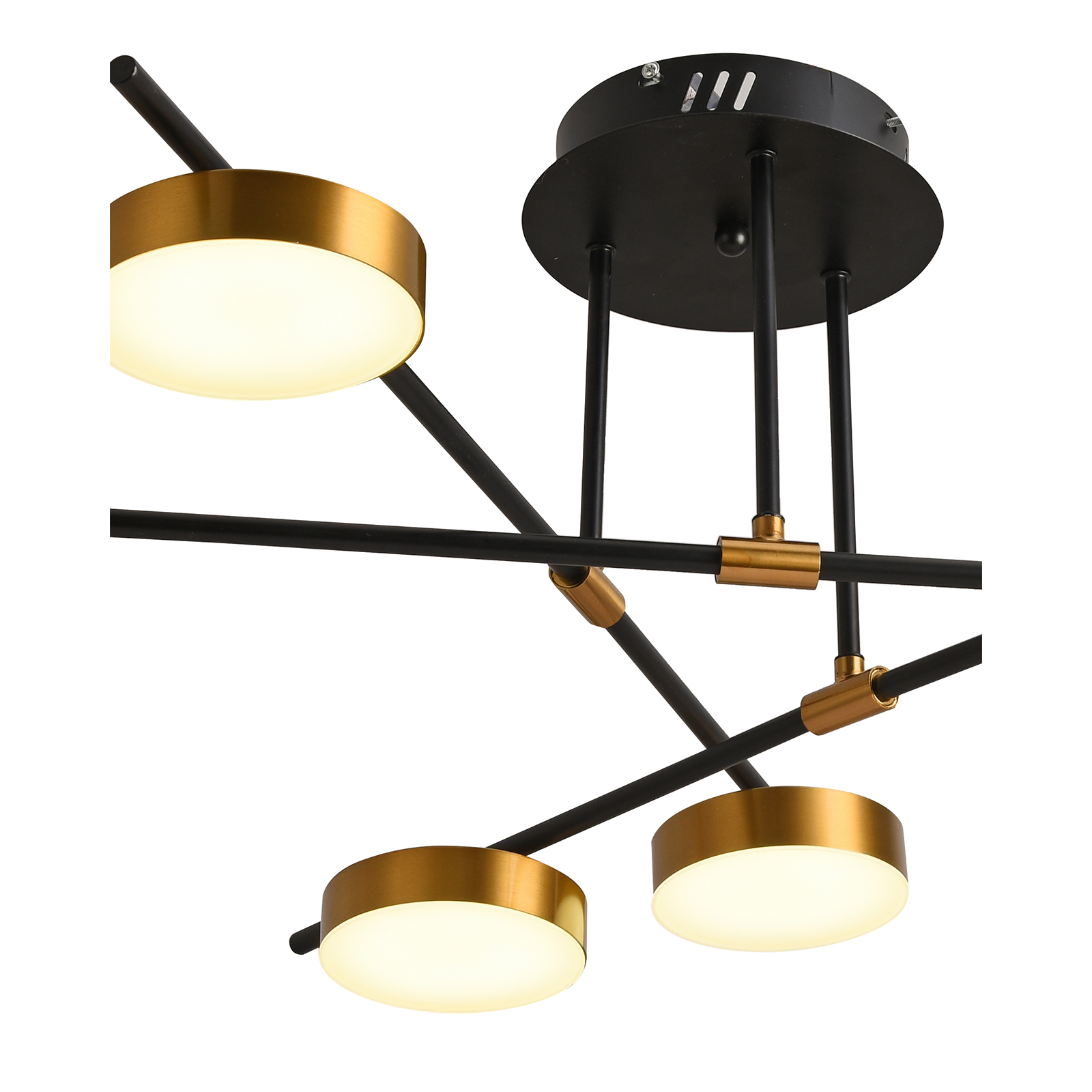 Потолочная люстра Natali Kovaltseva LED LAMPS 81101/6C GOLD BLACK
