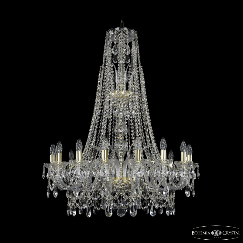 Подвесная люстра Bohemia Ivele Crystal 1411/16/300/XL-108 G