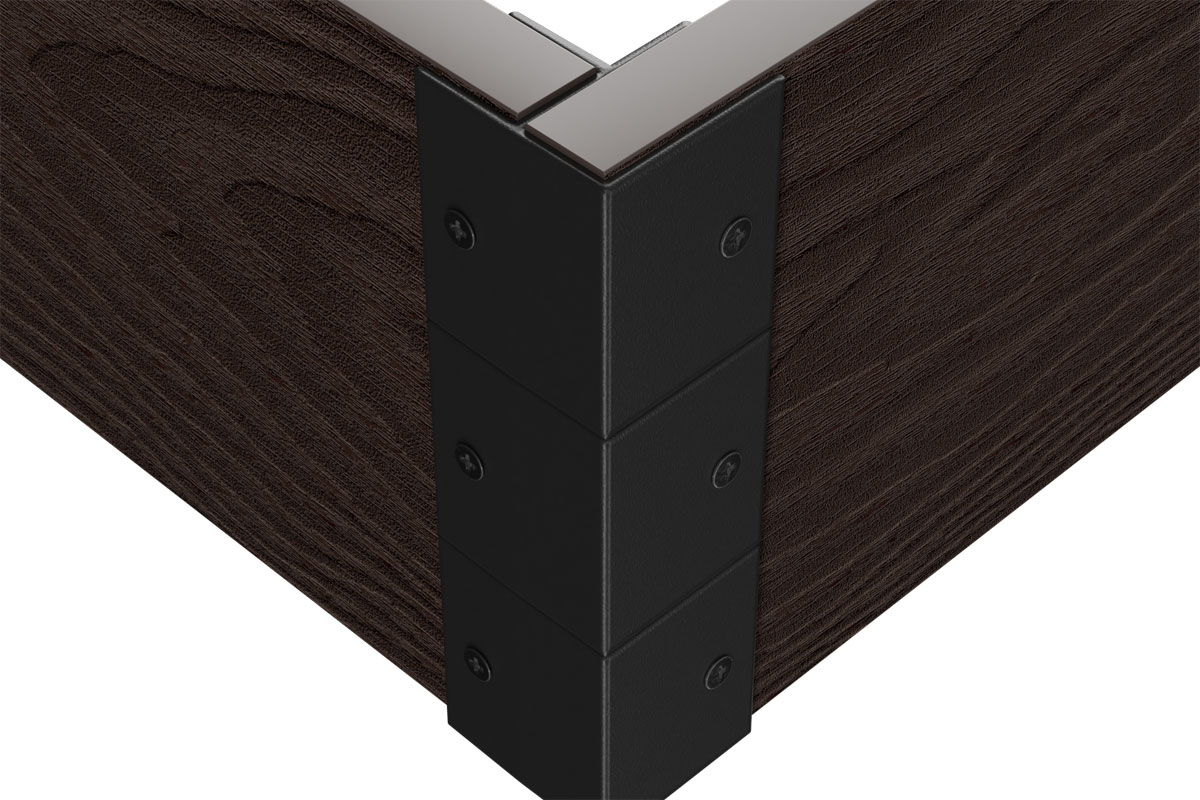 Угловой элемент для клумбы Holzhof 30*225, 90град