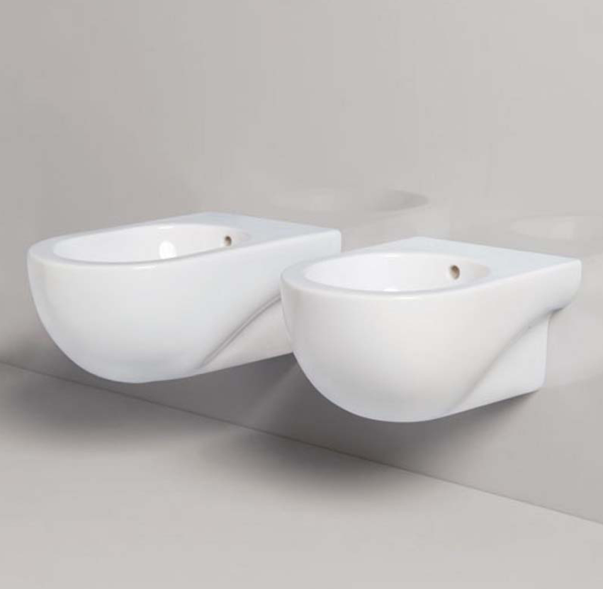 Azzurra Nuvola Биде подвесное 55x35xH25 см c 1 отв., с креплением KIT2000CF, цвет: Bianco lucido