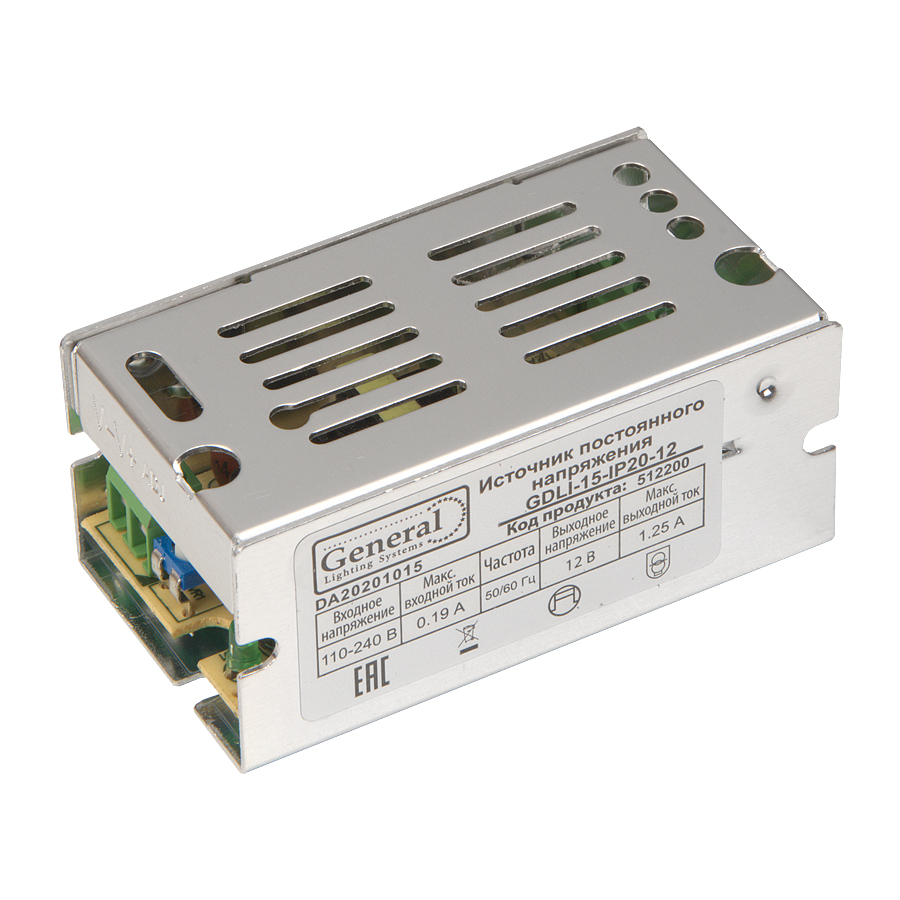 Драйвер General GDLI-15-IP20-12 512200