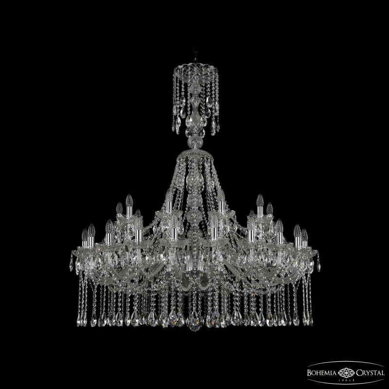 Подвесная люстра Bohemia Ivele Crystal 1413/20+10/400/XL-130 Ni
