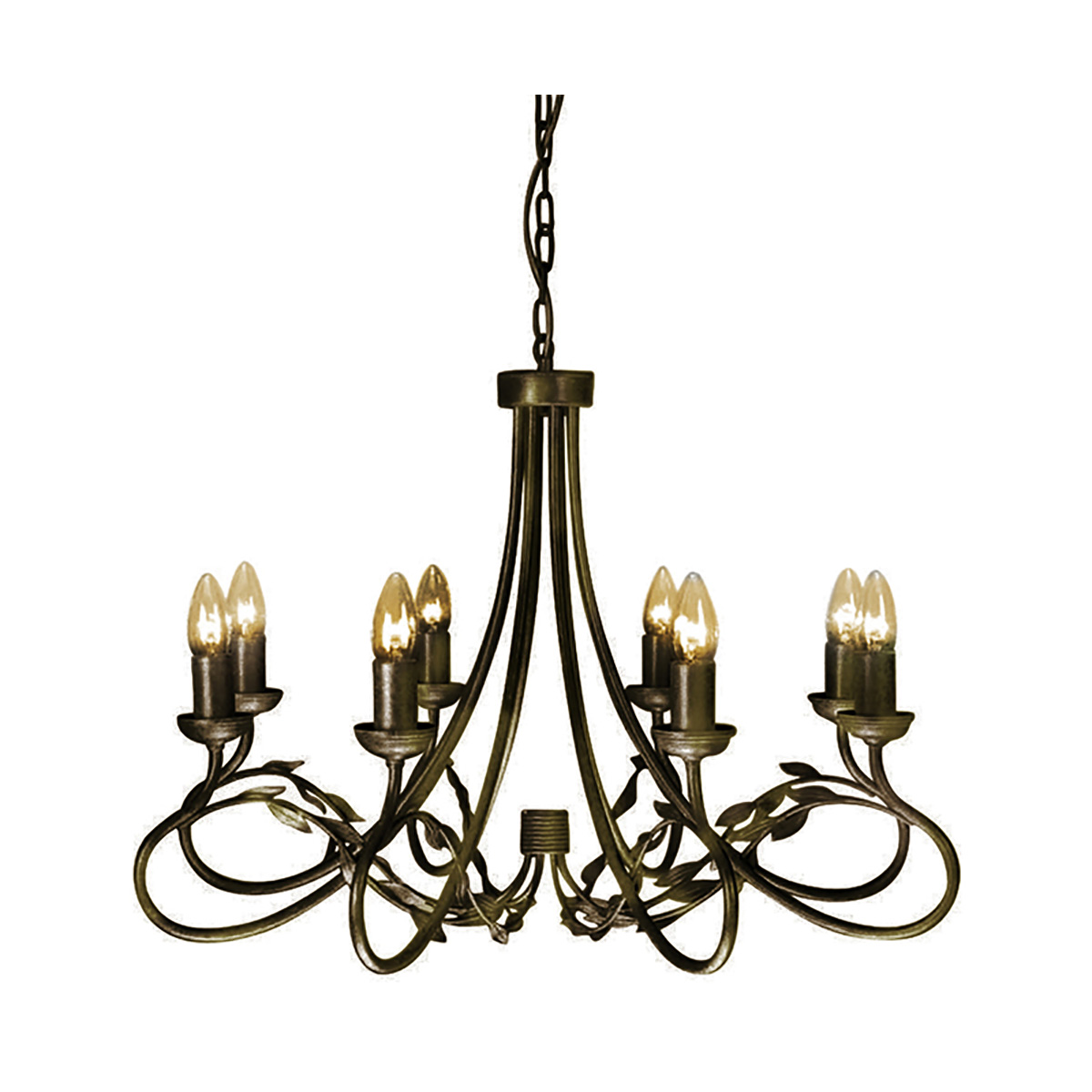 Подвесная люстра Elstead Lighting OV8-BLK-GOLD