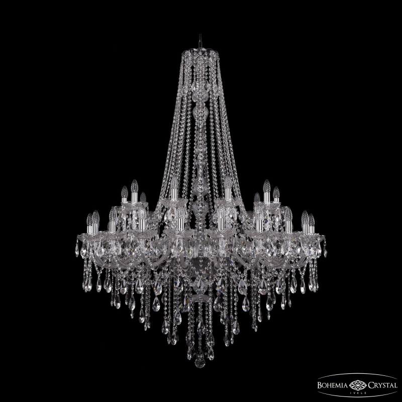 Подвесная люстра Bohemia Ivele Crystal 1415/20+10/400/h-154 Ni