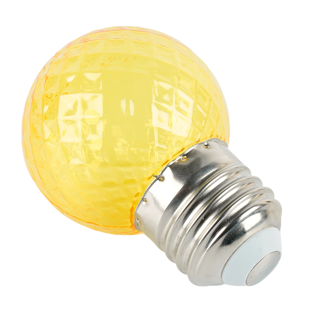Лампа светодиодная Feron LB-385 шар желтый прозрачный E27 1W 230V 52161