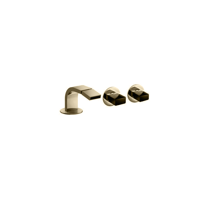 Fantini Venezia In Смеситель для биде, 1 отв., излив: 132 мм, цвет: Matt British Gold PVD