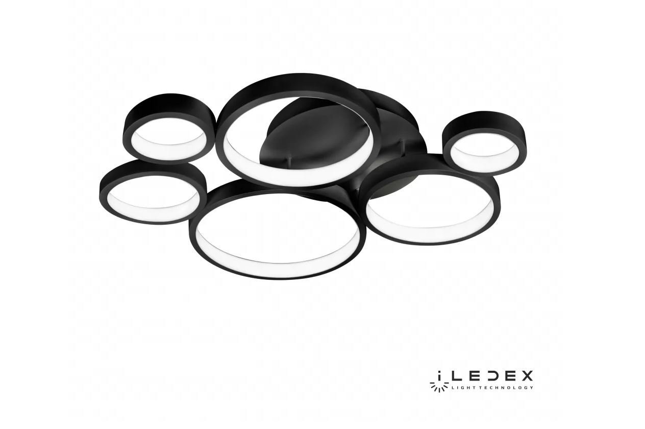 Потолочная люстра iLedex Ring Star 9004-6-X-T BK