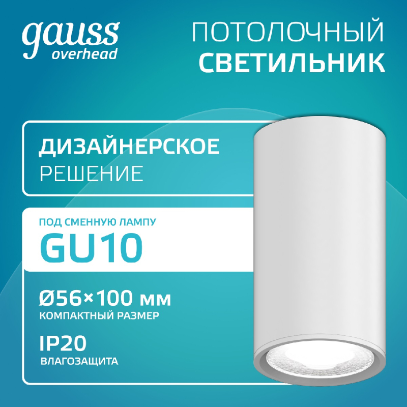 Накладной светильник Gauss Basic HD060