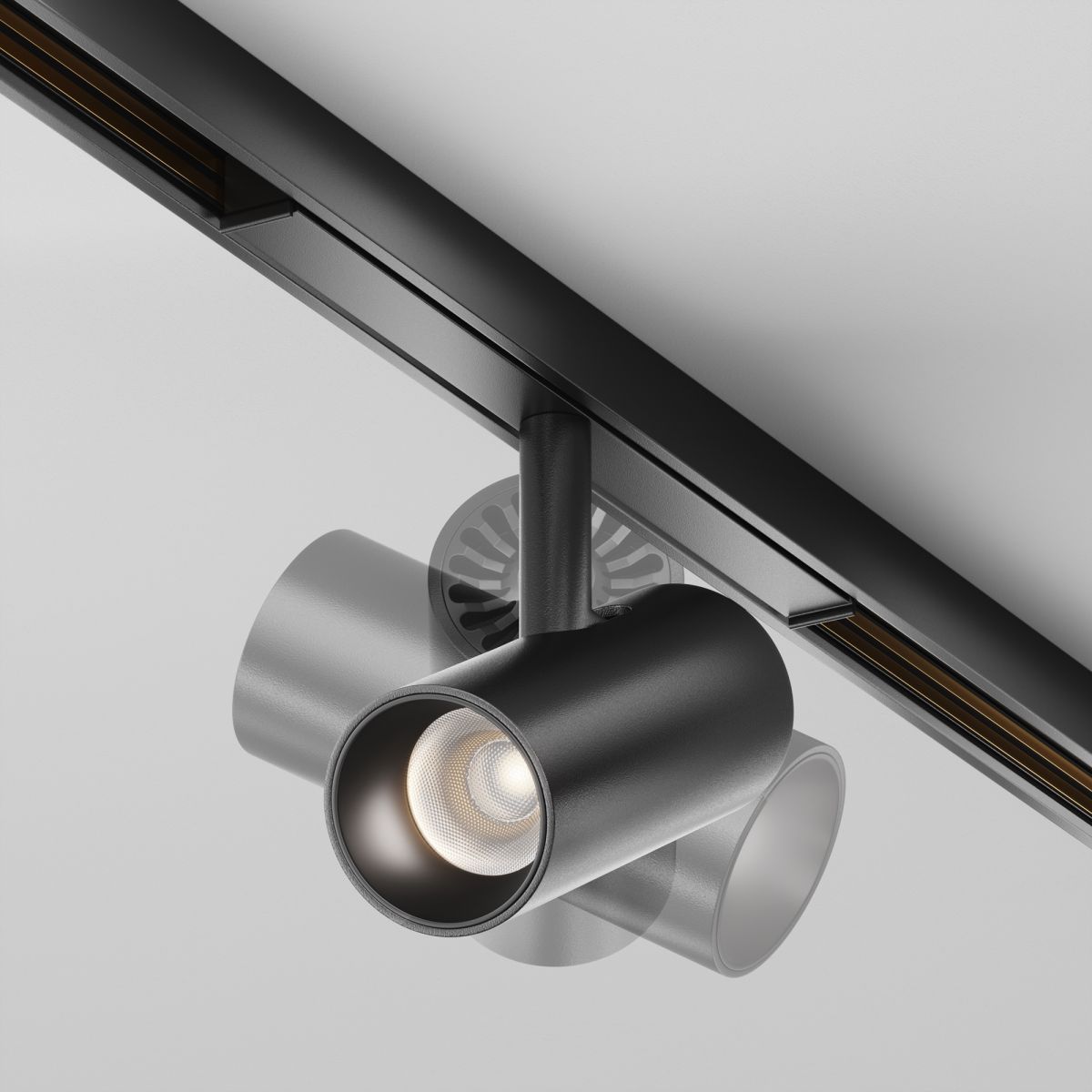 Трековый магнитный светильник Maytoni Technical Focus Led Exility X TR243-5W4K-B