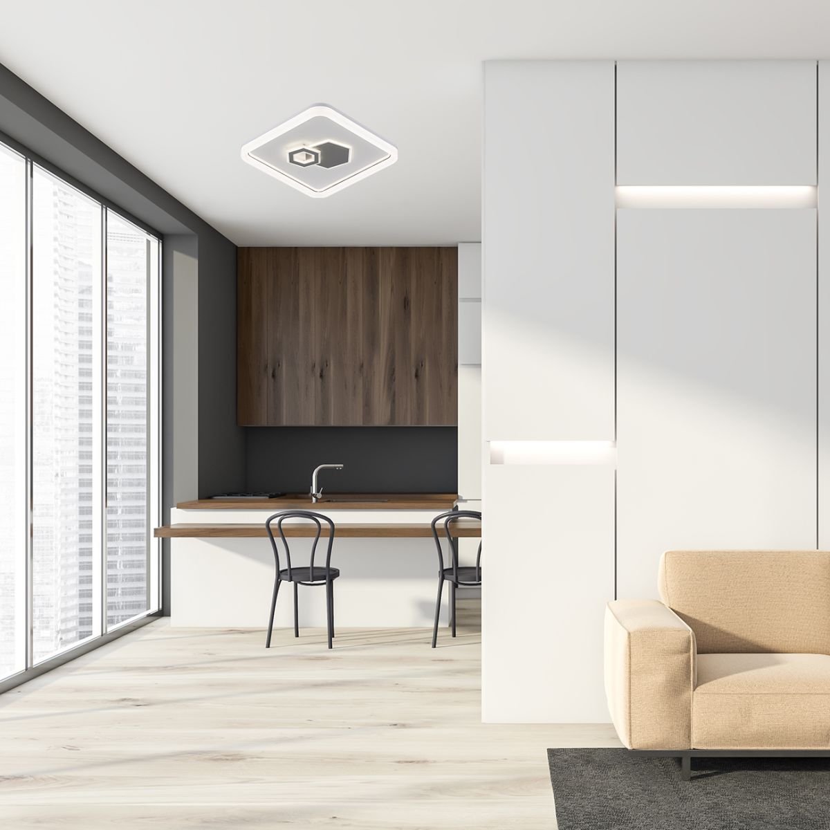 Потолочный светильник Escada Zodiac 10219/SG LED