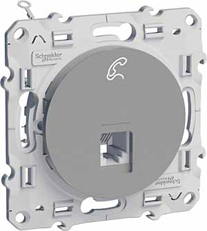 Розетка телефонная RJ12 Schneider Electric Odace S53R497