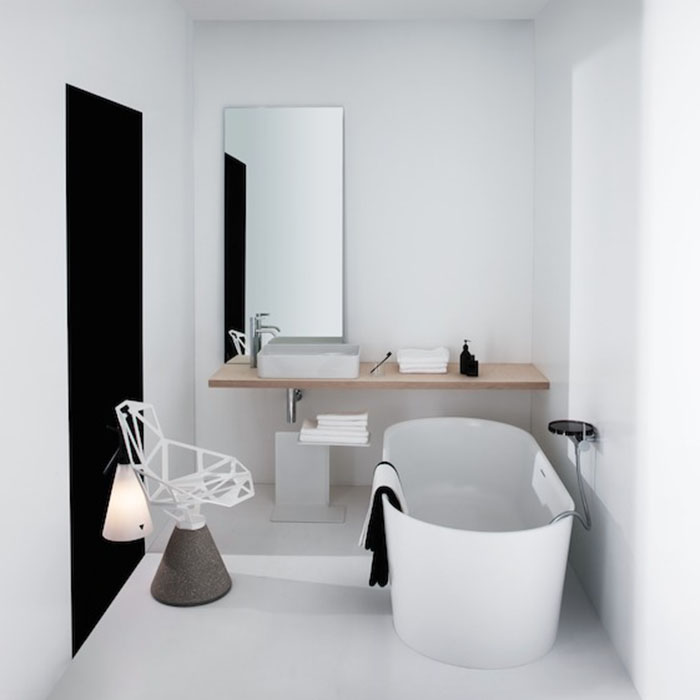 Laufen VAL Ванна 160x75x45см, отдельностоящая, с слив-переливом, материал: композит, цвет: белый