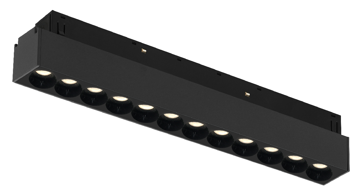 Трековый магнитный светильник iLedex Vision 4822-002-L235-12W-38DG-4000K-BK