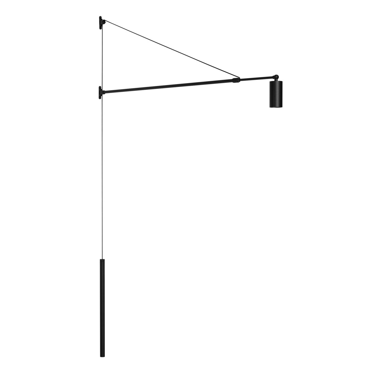Настенный светильник Arlight SP-KANEL-WALL-6W Warm3000 (BK, 36 deg, 230V, TELESCOPIC) (IP20 Металл) 059601