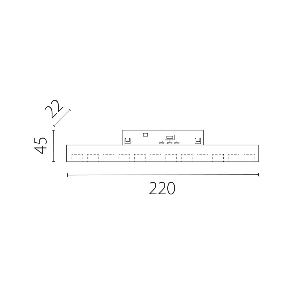 Трековый однофазный светильник направленного света Lightstar Uno CCT 259107CCT