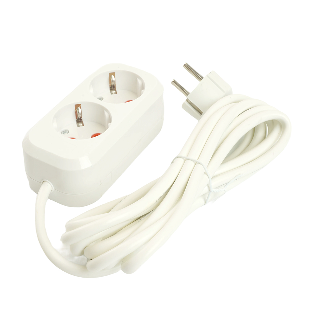 Удлинитель двухместный Stekker Home 49339