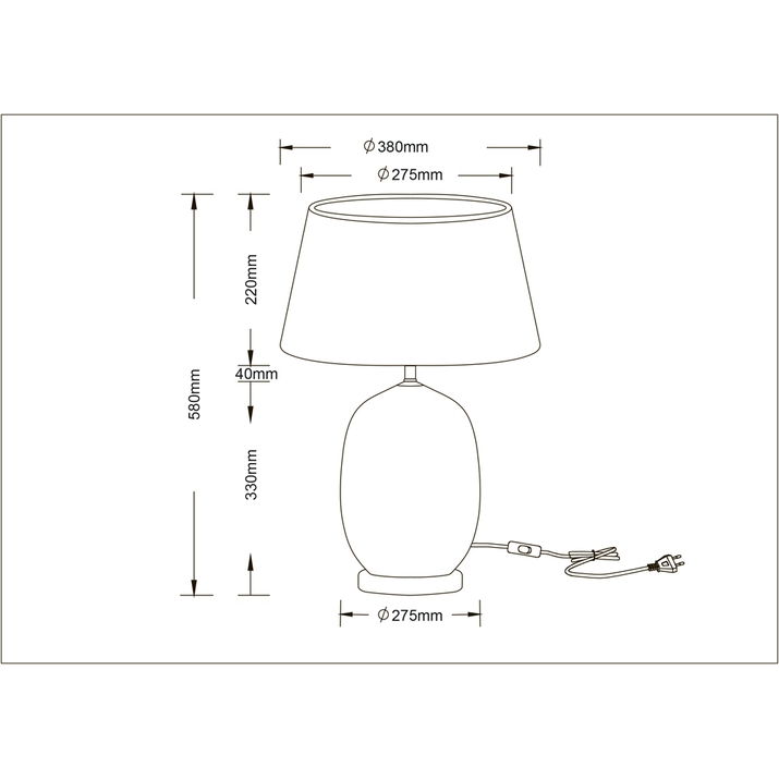 Настольная лампа Arte Lamp Sarin A4061LT-1PB