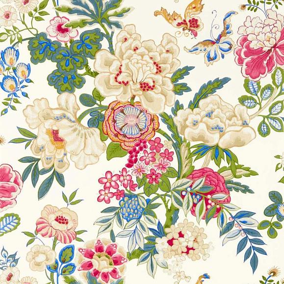 Обои Sanderson 217121 Emperor Peony Lotus Pink