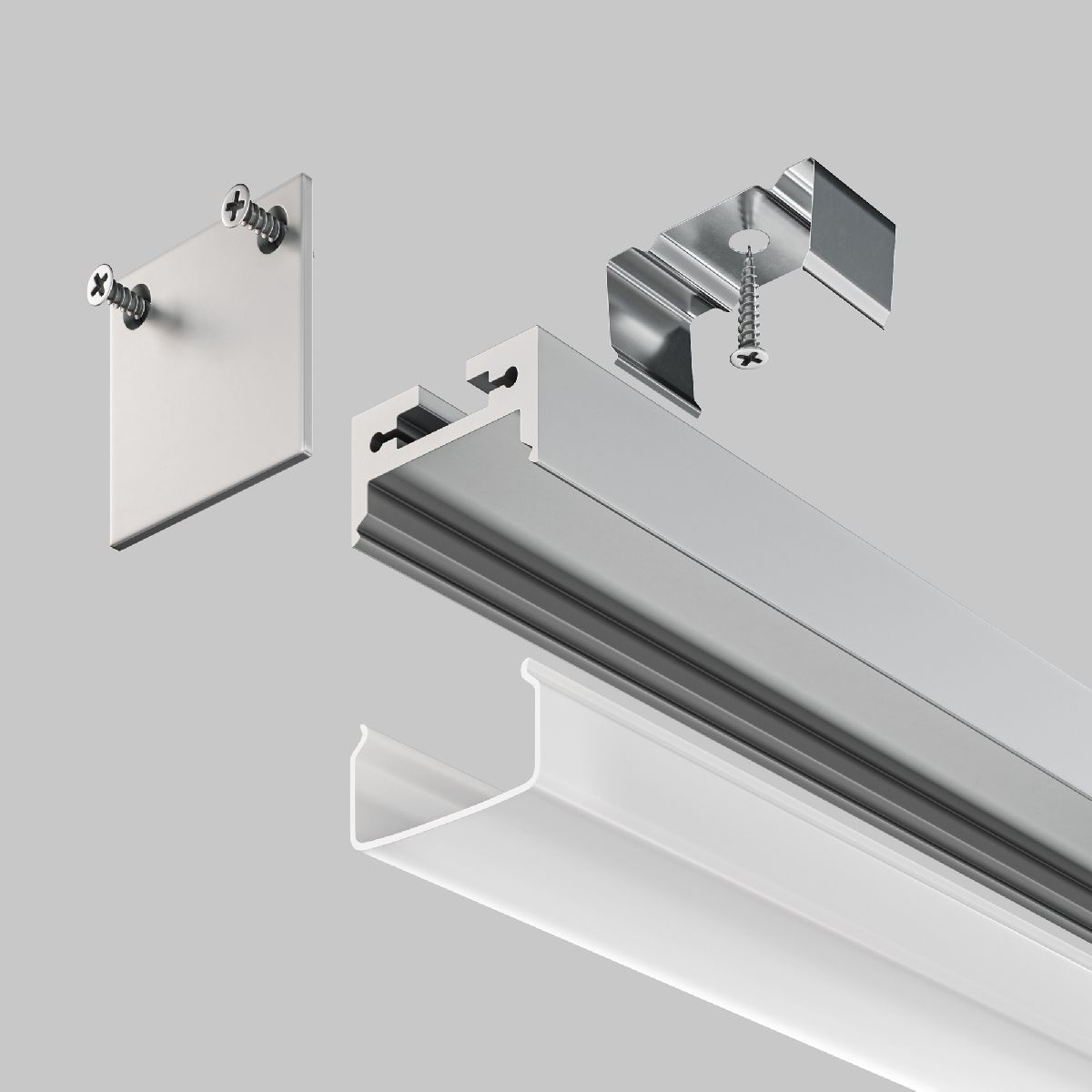 Алюминиевый профиль Maytoni Led strip ALM-2020B-S-2M