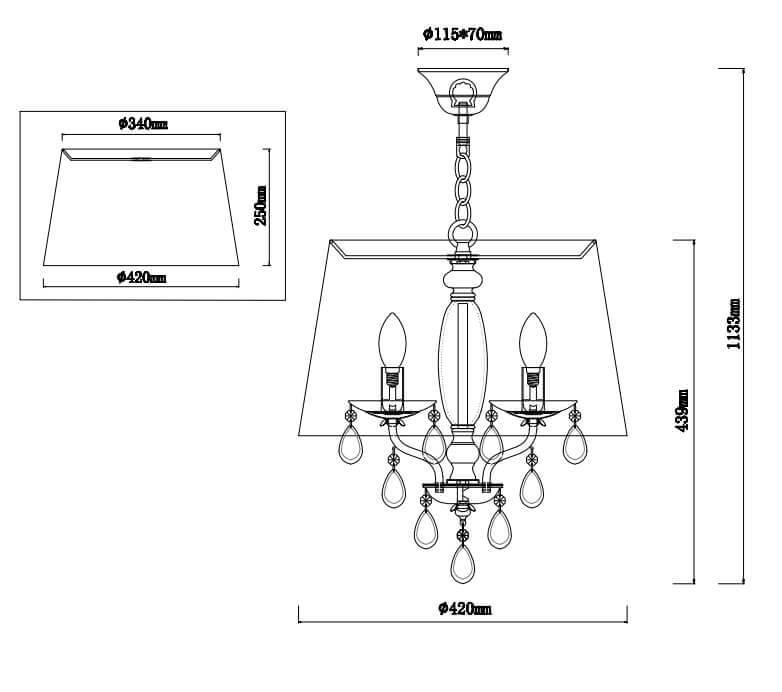 Подвесной светильник Vele Luce Zoom VL10122P08