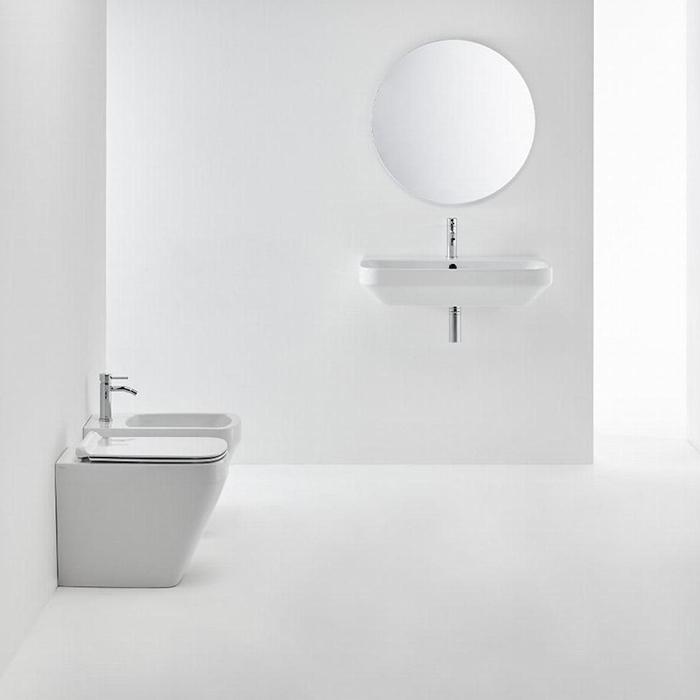 Simas Baden Baden Унитаз приставной безободковый 56х36 см, слив универсальный, цвет: белый