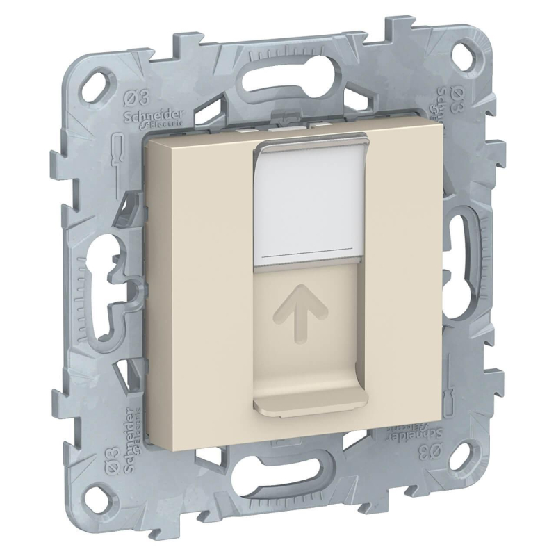Розетка компьютерная RJ45 Schneider Electric Unica New Cat. 5е UTP NU541144
