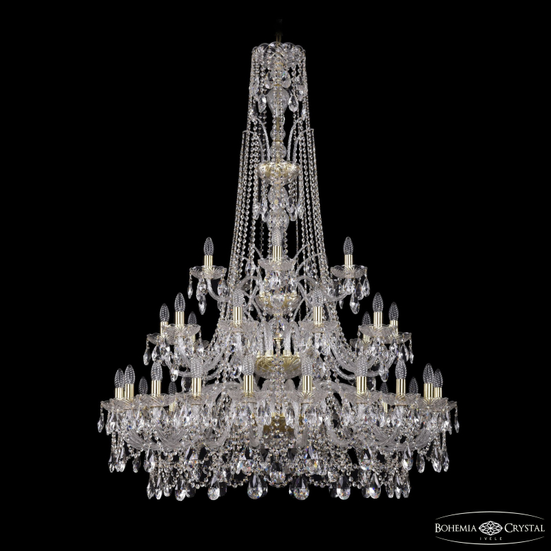 Подвесная люстра Bohemia Ivele Crystal 1411/20+10+5/400/XL-155/3d G