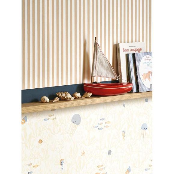 Обои Casadeco 29882343 My Little World Rayure Beige camel