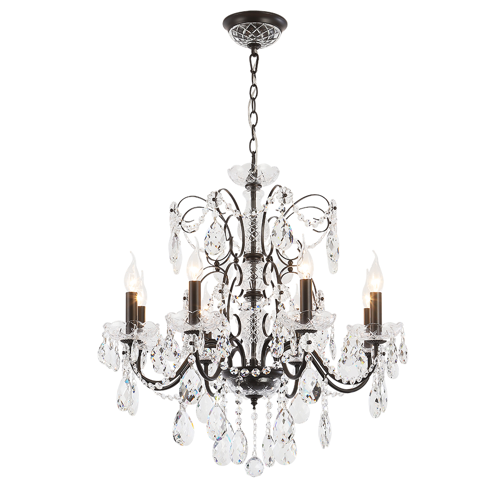 Подвесная люстра Crystal Lux ODELIS SP8 BROWN