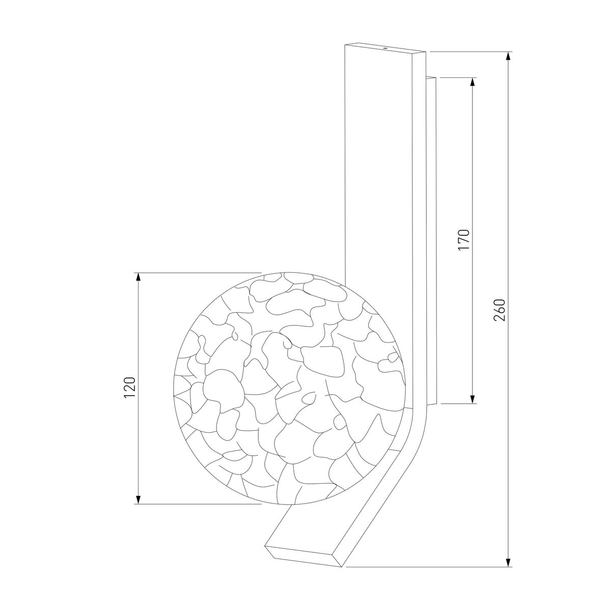 Бра Eurosvet Luxor 40019/1 серебро a060770