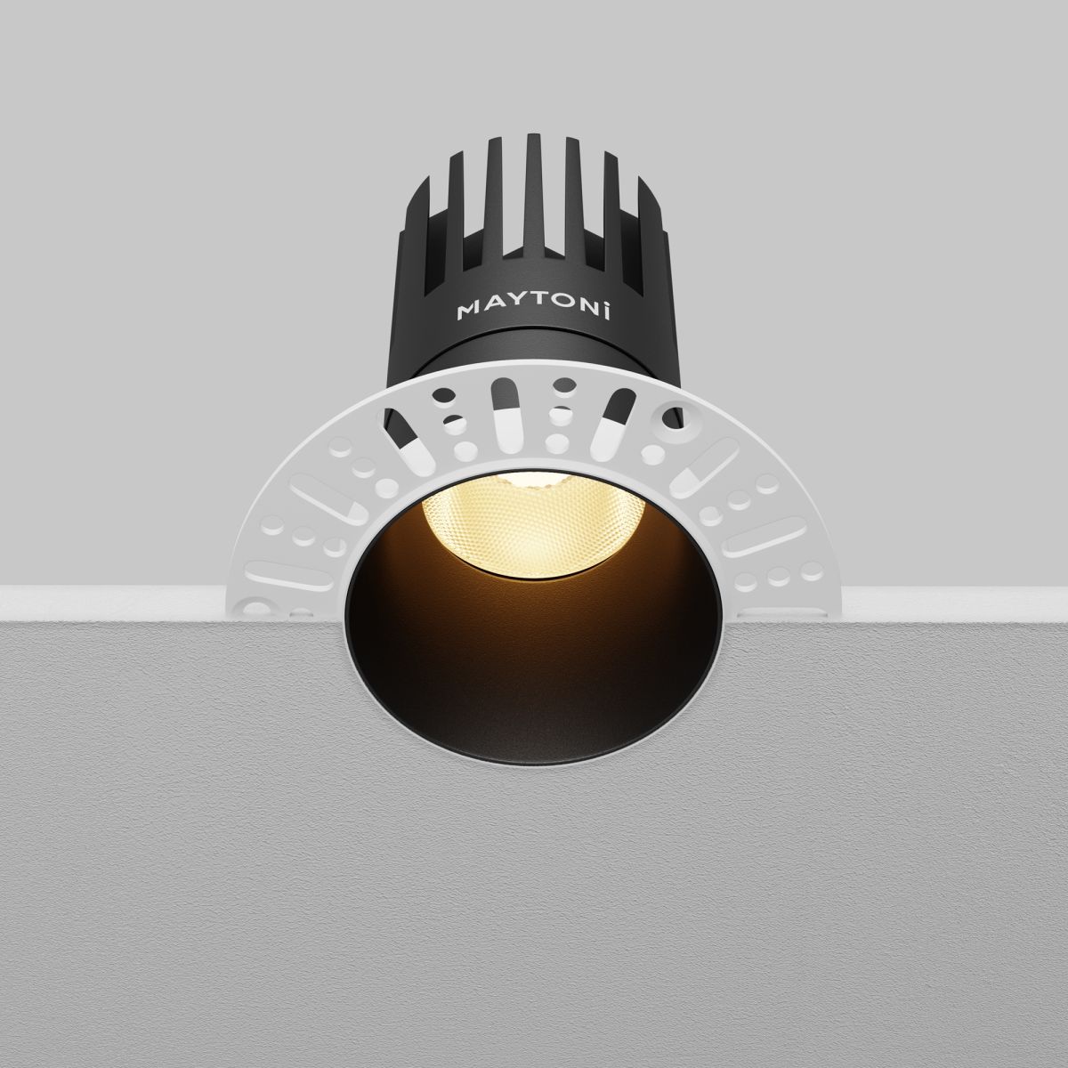 Встраиваемый светильник Maytoni Dip DL122-15W-2.7K-TRS-B