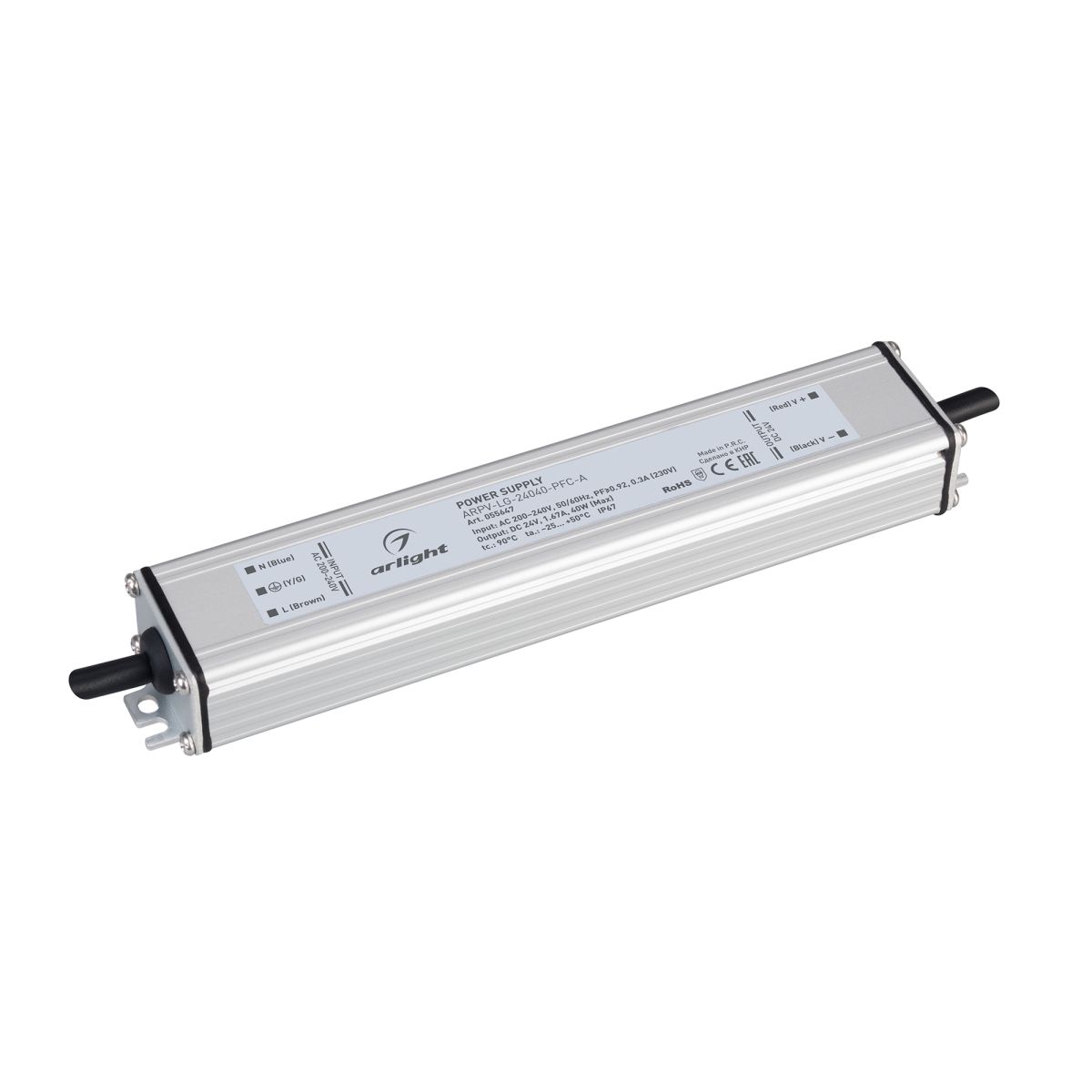 Блок питания Arlight ARPV-LG-24040-PFC-A (24V, 1.67A, 40W) (IP67 Металл) 055647