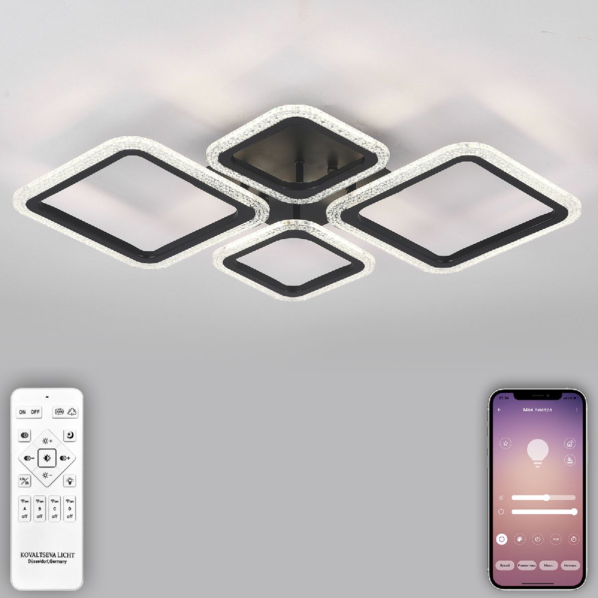 Потолочная светодиодная люстра Natali Kovaltseva Opti LED LAMPS 81232