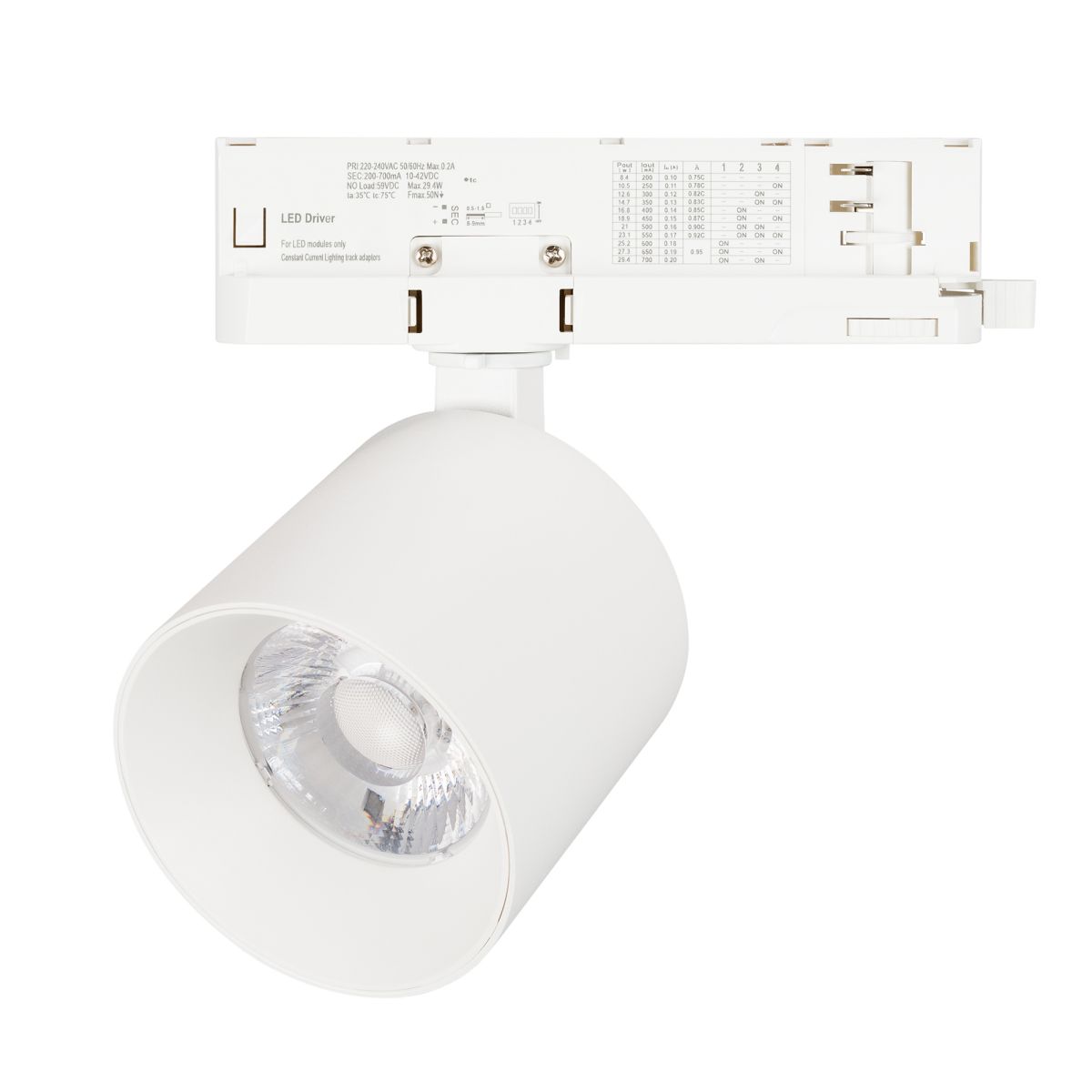 Трековый трехфазный светильник Arlight LGD-DYKE-4TR-R90-26W Day4000 (WH, 38 deg, 230V, TRIAC) (IP20 Металл) 058755