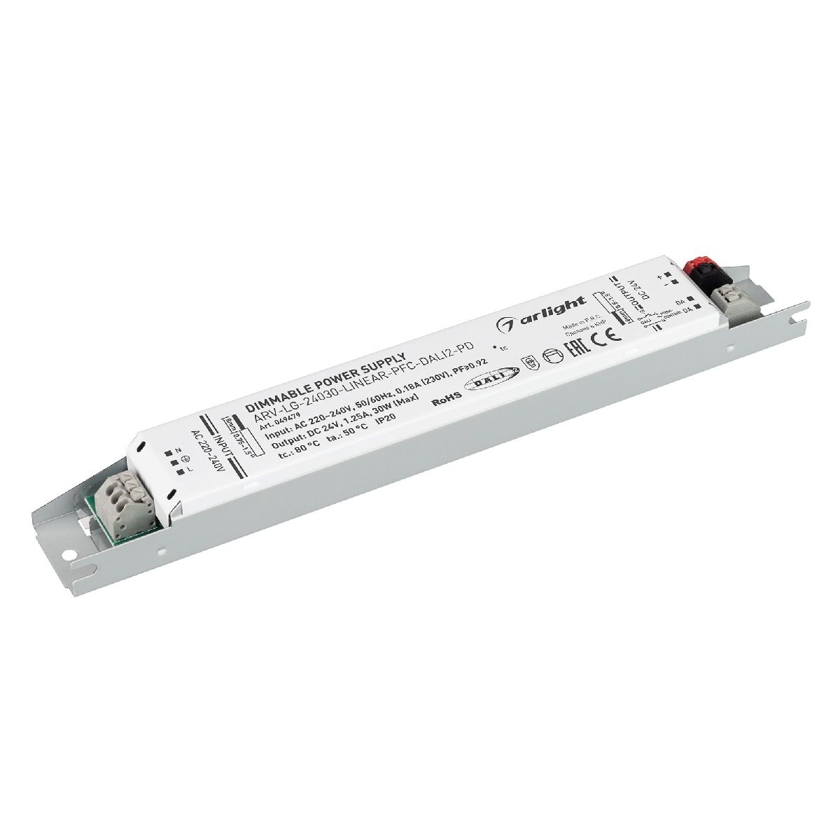 Блок питания Arlight ARV-LG-24030-LINEAR-PFC-DALI2-PD (24V, 1.25A, 30W) 049479