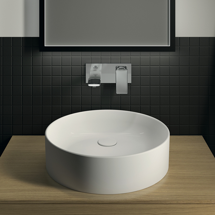 Ideal Standard Conca Раковина накладная d45хh12см, круглая, без отв., с крепежом, цвет: белый