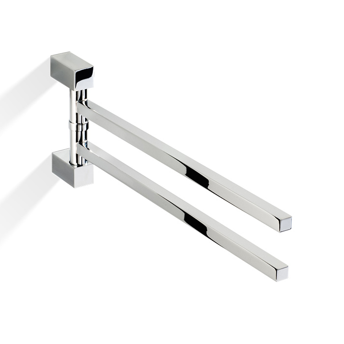 Decor Walther Corner HTH2 Полотенцедержатель поворотный 39.8см, двойной, подвесной, цвет: хром