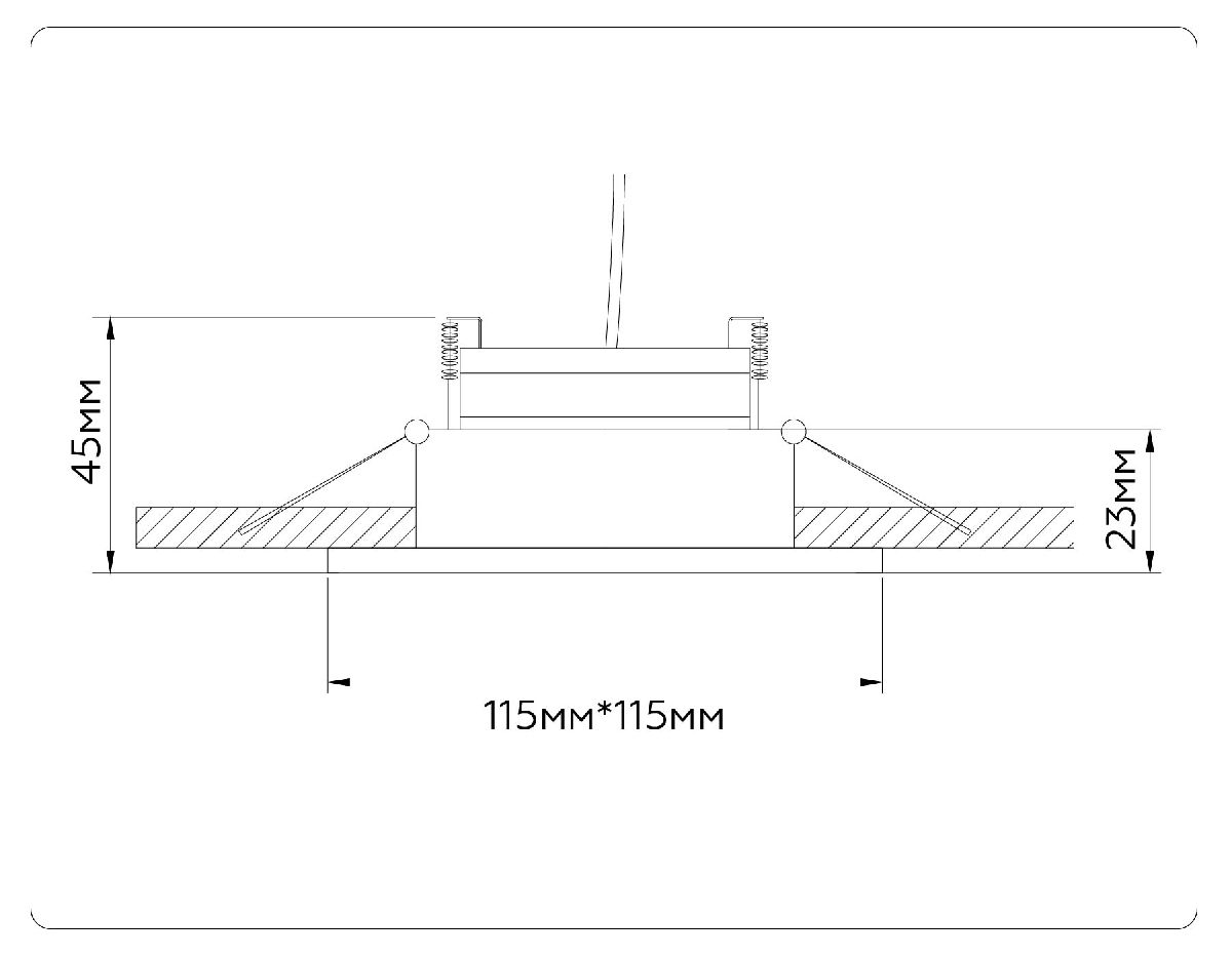Встраиваемый светильник Ambrella Light GX Standard Tech Techno Spot TN51916