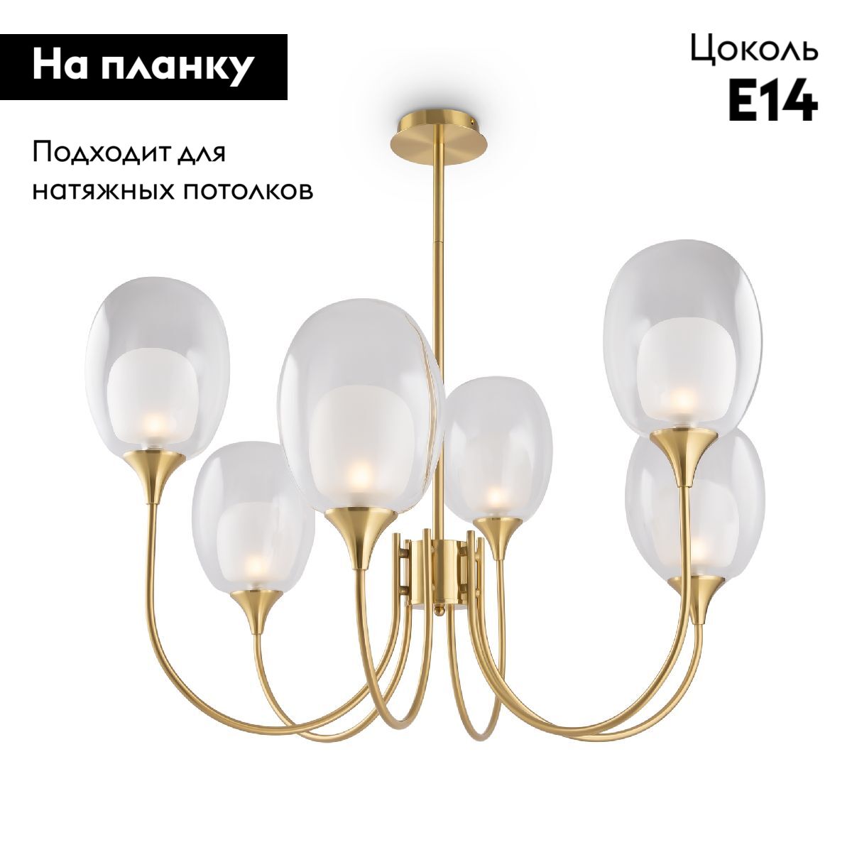 Люстра на штанге Maytoni Aura MOD016PL-06BS