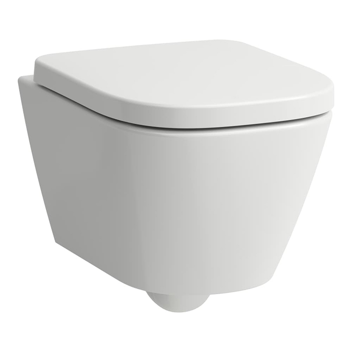 Laufen Meda Унитаз 49x36x35.5см., подвесной, безободковый, смыв Tornado, цвет: белый глянцевый