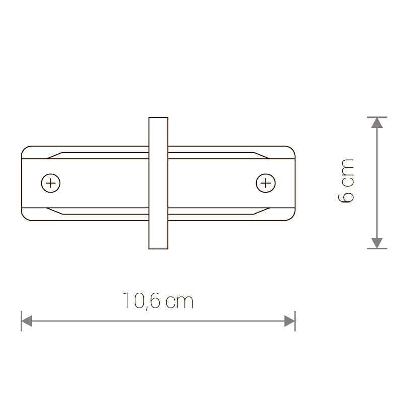 Коннектор прямой Nowodvorski Profile Recessed 8967