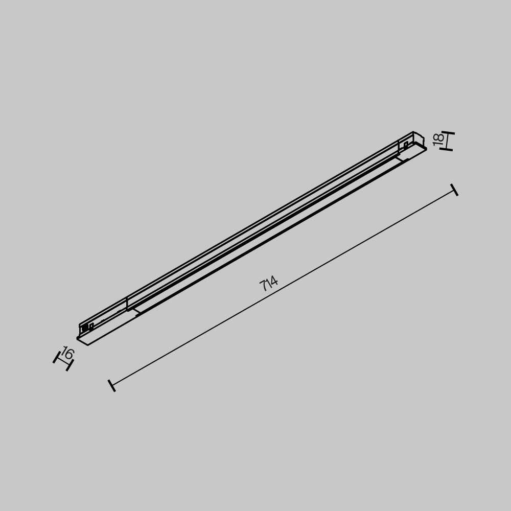Трековый магнитный светильник Maytoni Technical Basis TR231-2-15W4K-B