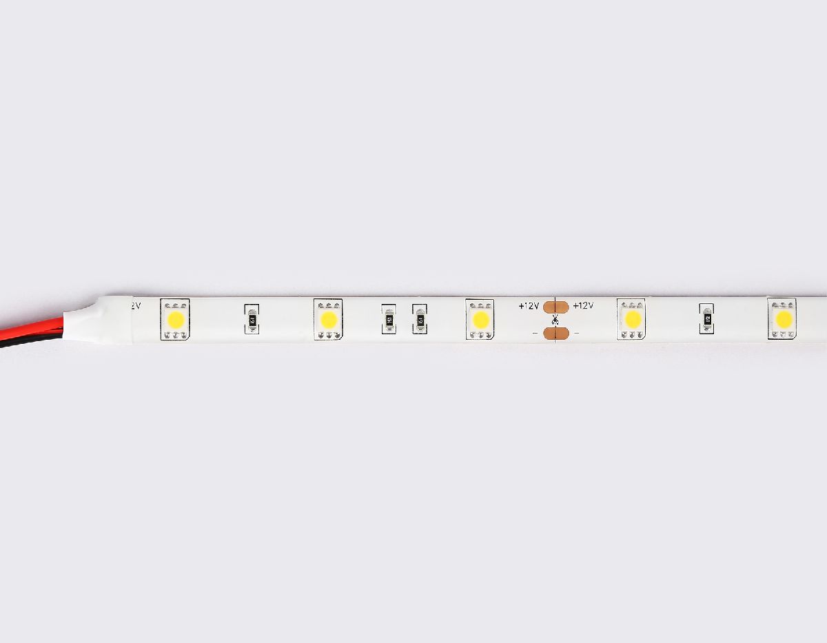 Светодиодная лента Ambrella Light LED Strip 12В 5050 7,2Вт/м 3000K 5м IP65 GS1901
