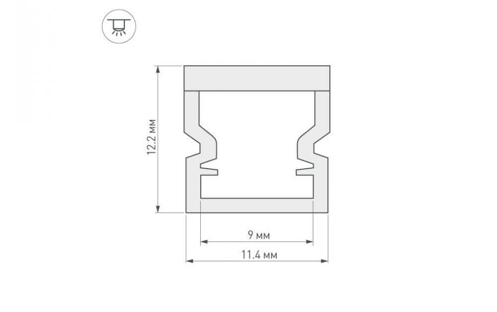 Профиль Arlight WPH-LINE-1212-2000 OPAL 023302