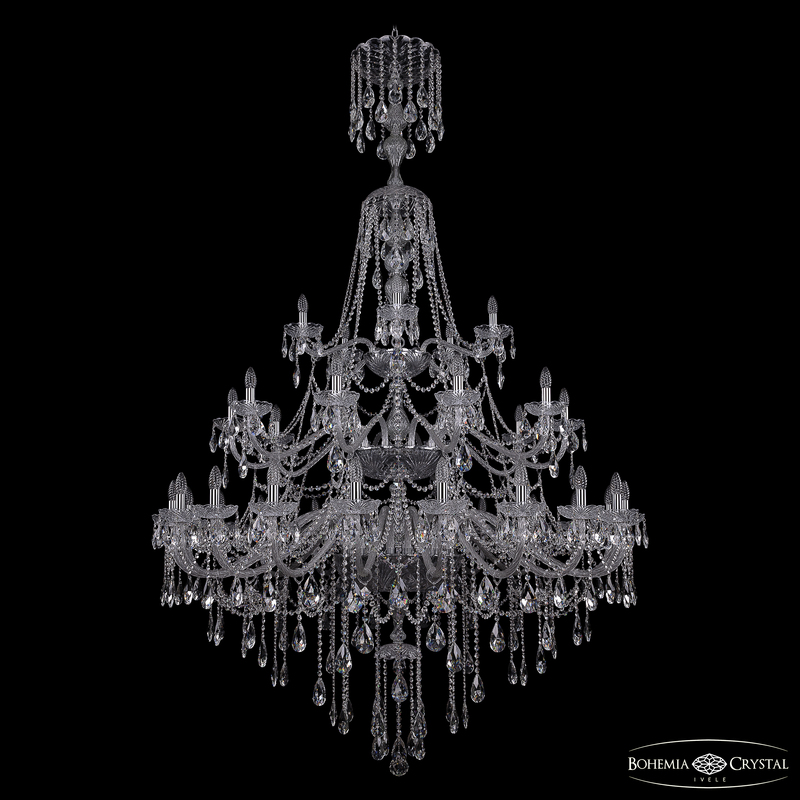 Подвесная люстра Bohemia Ivele Crystal 1415/20+10+5/530/XL-231/3d Ni