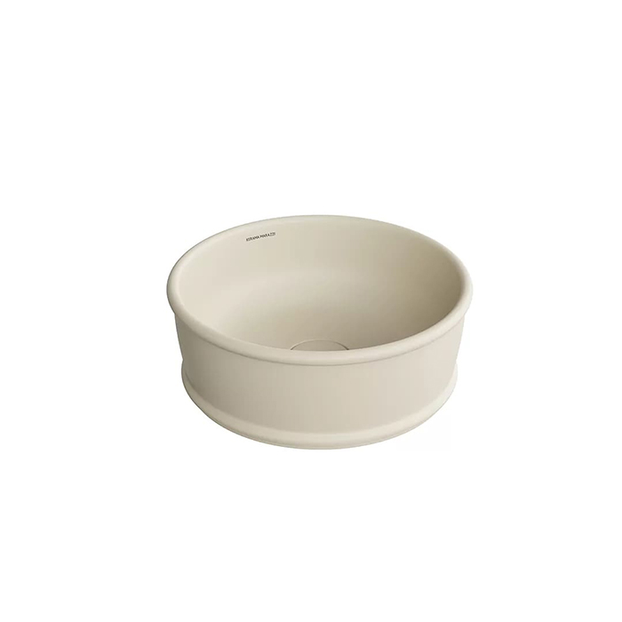 Kerama Marazzi Circo Раковина 36х36х13.5см., накладная, без отв., без перелива, цвет: песочный матовый