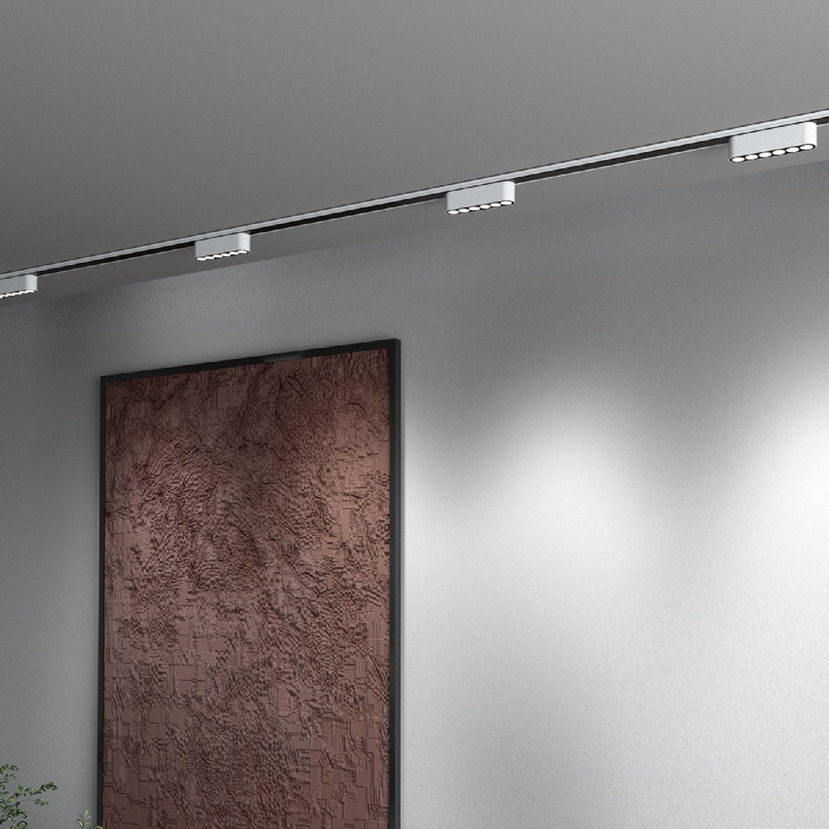 Трековый магнитный светильник Reluce 13002-9.3-001UR magnetic LED6W BK
