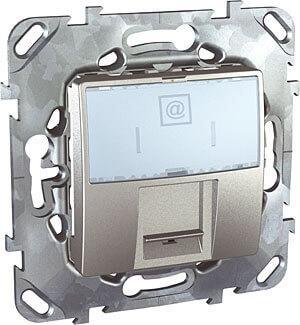 Розетка компьютерная RJ45 Schneider Electric Unica MGU5.425.30ZD