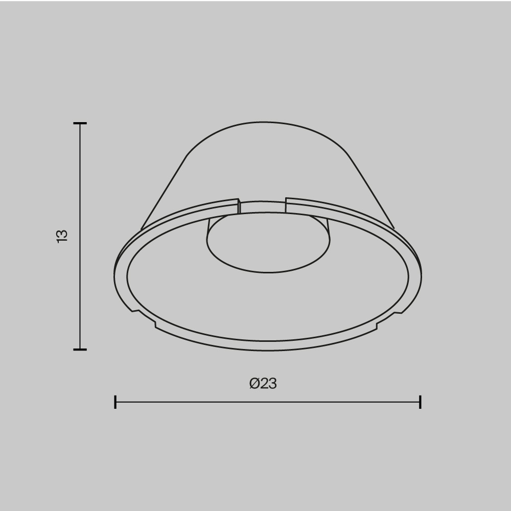 Линза для светильников серии Mini 25° Maytoni Technical LensD25-25