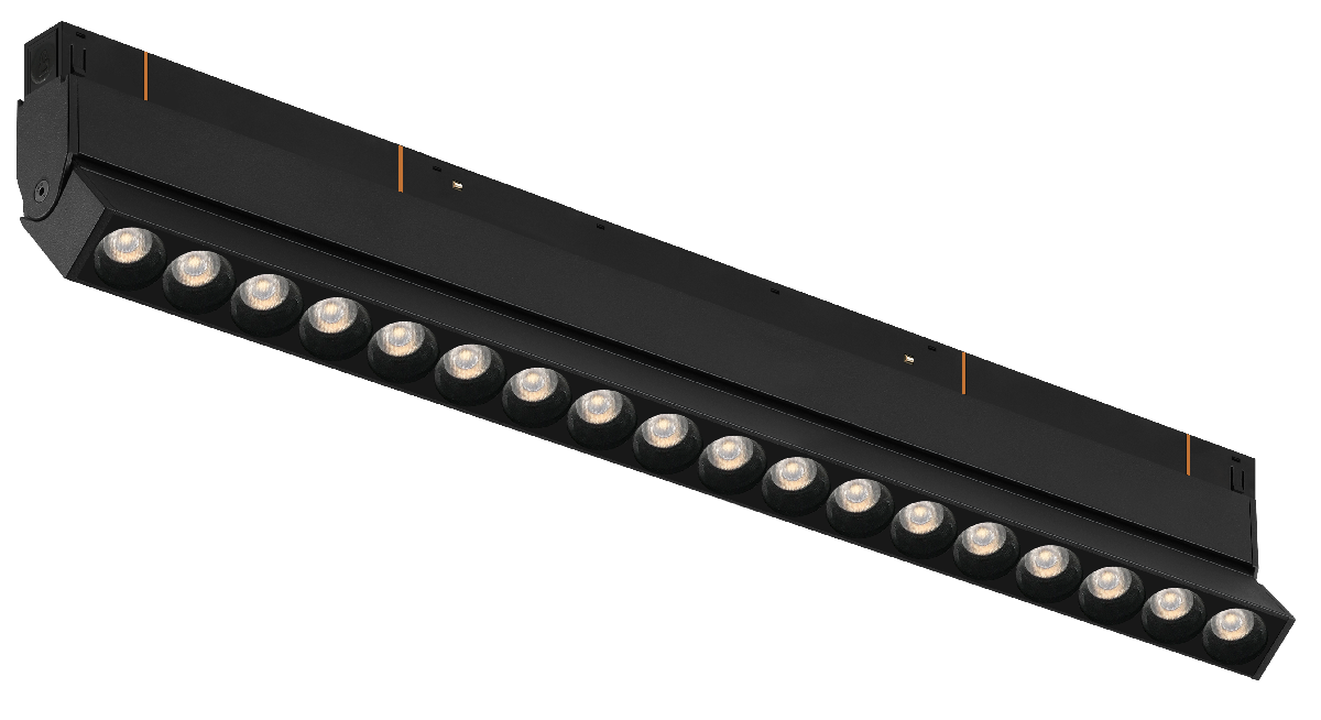 Трековый магнитный светильник iLedex Vision 4822-003-L350-18W-38DG-4000K-BK